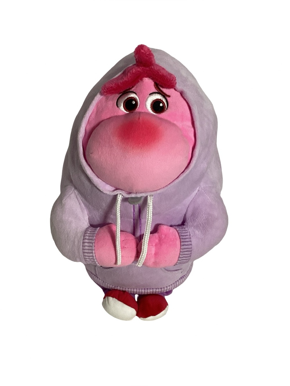 Disney Pixar Inside Out 2 Embarrassment Large 16” Plush Pink Purple Hoodie EUC